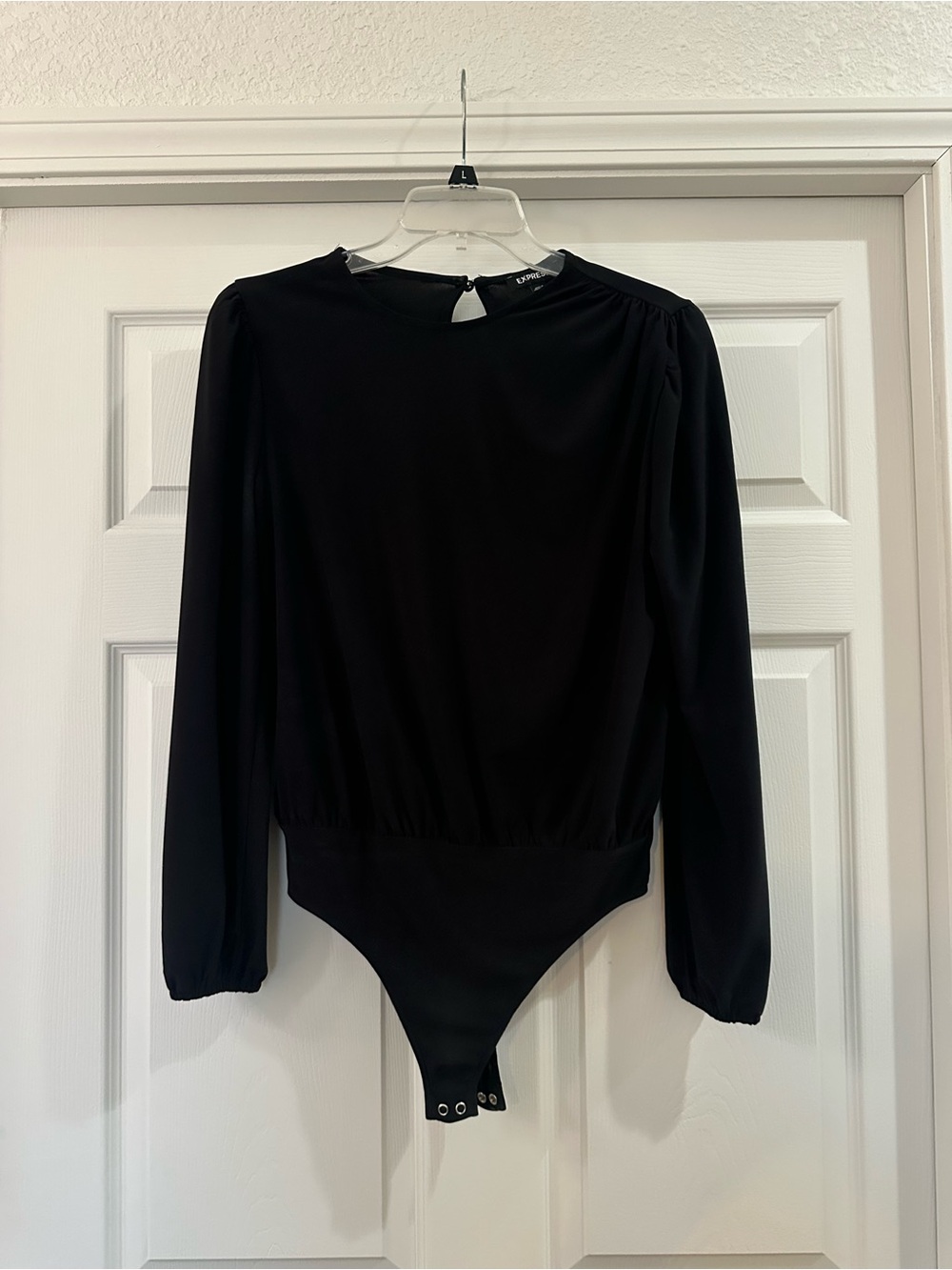 Black Long Sleeve women’s One-Piece Bodysuit